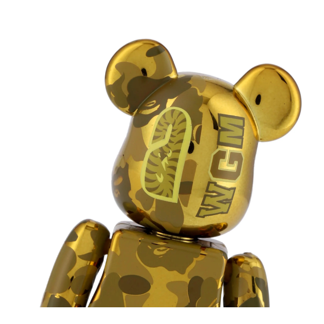 BapeBAPE CAMO SHARK BE@RBRICK Gold 100&400%