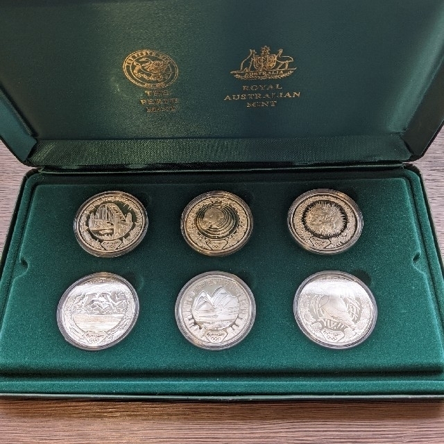 シドニーオリンピック記念銀貨６　貨幣　発行記念　公式記念　メダル　コイン　銀製
