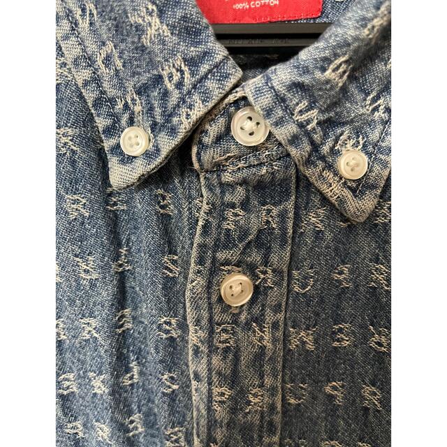 supreme Jacquard Logos Denim Shirt - 4