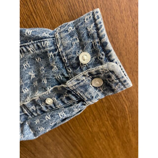 supreme Jacquard Logos Denim Shirt - 5