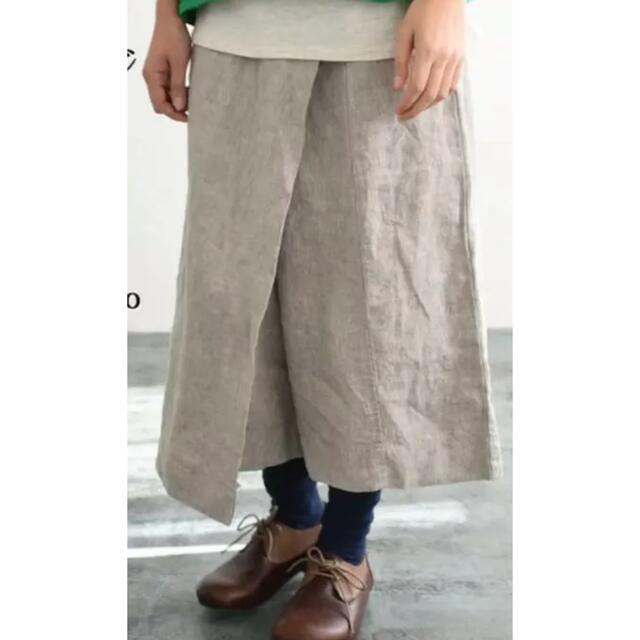ecoloco 巻きスカート風ゆるパンツ レディースのパンツ(カジュアルパンツ)の商品写真