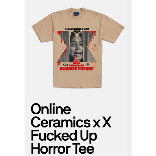 Online Ceramics A24 TシャツMサイズ　オンラインセラミックス