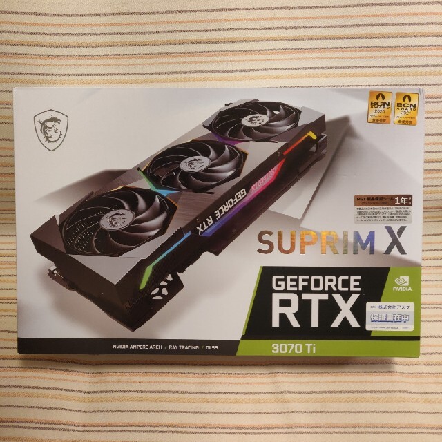 【新品未使用】MSI GeForce RTX 3070 Ti SUPRIM X