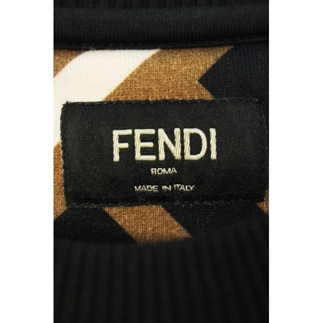 FENDI - フェンディ FFモチーフズッカ柄クルーネックスウェット Mの ...