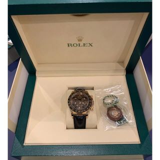 ロレックス(ROLEX)のROLEXデイトナ116515LN エバーローズゴールド　アラビア　レザーベルト(腕時計(アナログ))