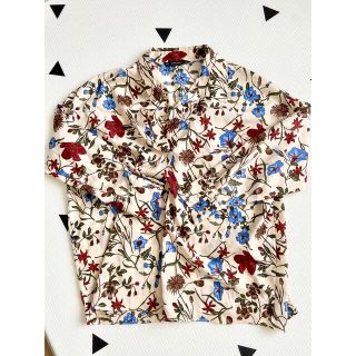 ザラ(ZARA)のZARA 花柄シャツ Mサイズ(シャツ/ブラウス(長袖/七分))