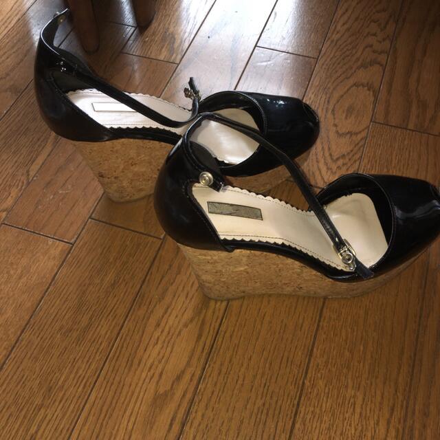 パンプス サンダル 黒 24cm 5obdLF7g6r