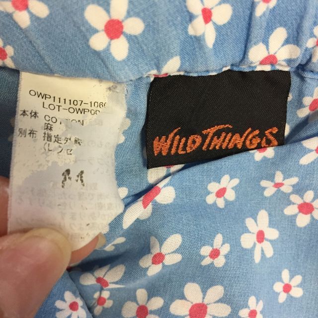 WILDTHINGS(ワイルドシングス)の【人気】ワイルドシングス 七分丈 デニム パンツ ベルト付き ブルー サイズ不明 メンズのパンツ(デニム/ジーンズ)の商品写真