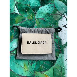 バレンシアガ(Balenciaga)の美品 balenciaga 三つ折り財布 ベージュ バレンシアガ(折り財布)