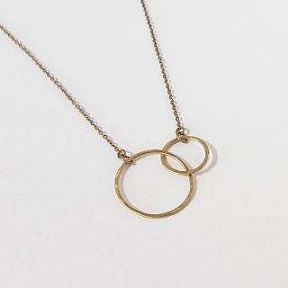 sale(ハンドメイド)brass2サークルのネックレス(ネックレス)