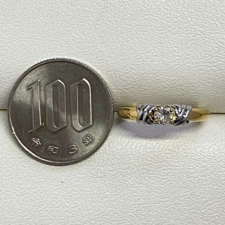 K18Pt900 高品質ダイヤモンドリング D0.20ct サイズ13号の通販 by