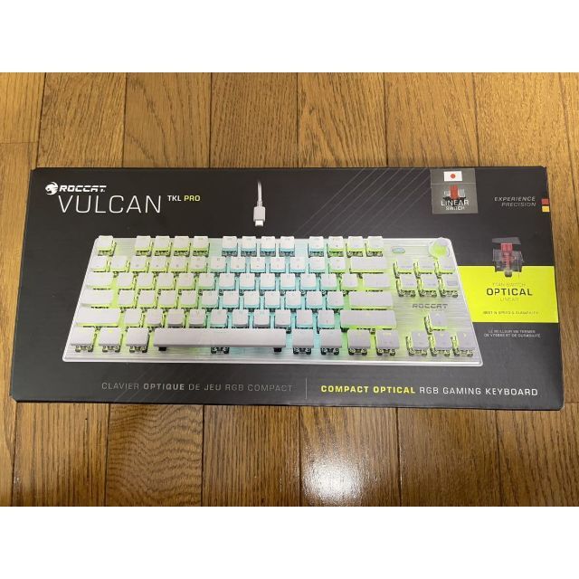 ROCCAT VULCAN TKL Pro キーボード 光学 日本語 ホワイト
