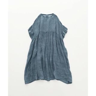 nest Robe - nest Robe /リネングレンチェックガーゼワンピースの通販