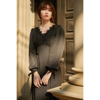 ハーリップトゥ(Her lip to)のTime to Shine Lace Trimmed Dress(ロングワンピース/マキシワンピース)