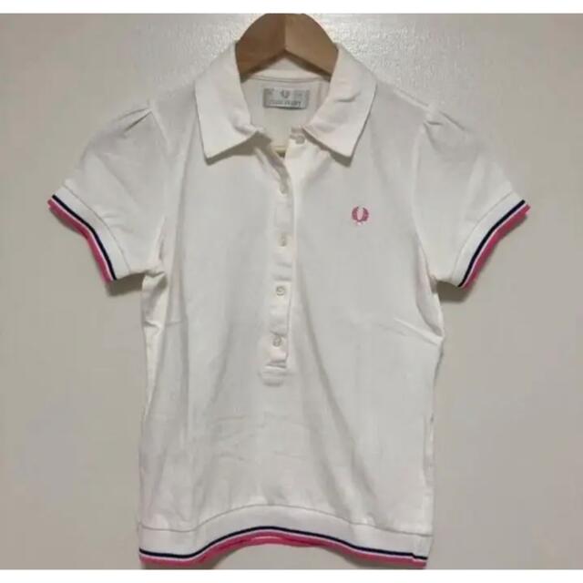 FRED PERRY(フレッドペリー)の【大特価】フレッドペリー　FredPerry ポロシャツ　白 レディースのトップス(ポロシャツ)の商品写真