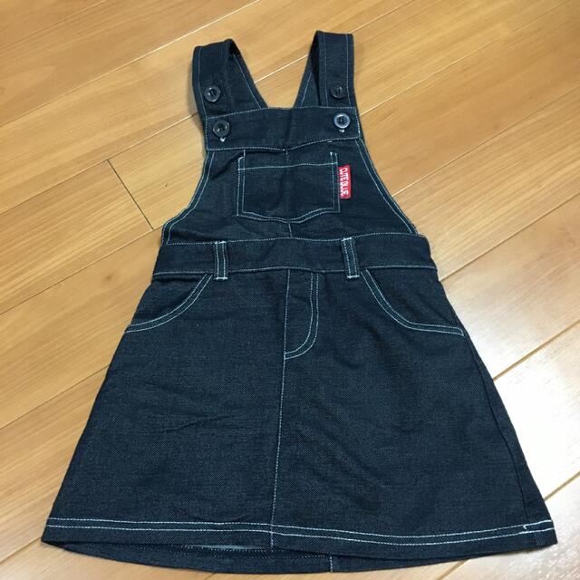 西松屋(ニシマツヤ)の110 西松屋 デニムスカート キッズ/ベビー/マタニティのキッズ服女の子用(90cm~)(スカート)の商品写真