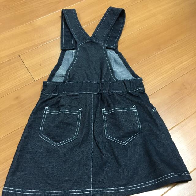 西松屋(ニシマツヤ)の110 西松屋 デニムスカート キッズ/ベビー/マタニティのキッズ服女の子用(90cm~)(スカート)の商品写真