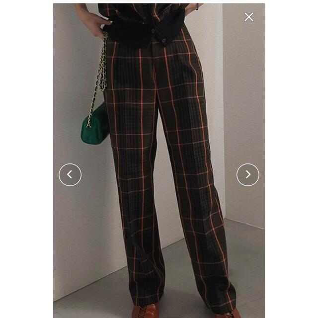 ameri vintage CHEERFUL CHECK PANTS