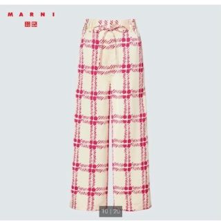 マルニ(Marni)の【新品未使用】UNIQLO×マルニ ドレープイージーパンツ(カジュアルパンツ)