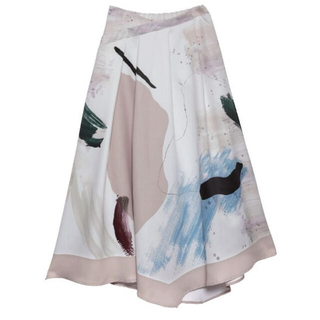 お値下げ！ameri vintage PAINTING FLARE SKIRT 3