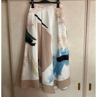 お値下げ！ameri vintage PAINTING FLARE SKIRT