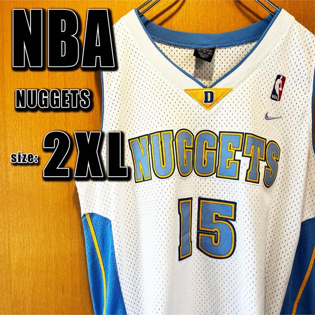 【NIKE NBA】 NUGGETS ビブス　ANTHONY 2XL ホワイト