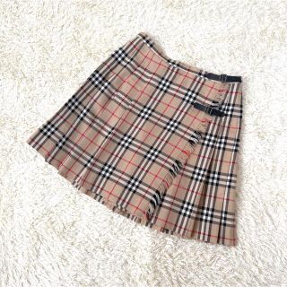BURBERRY BLUE LABEL ノバチェック プリーツ ラップ スカート www