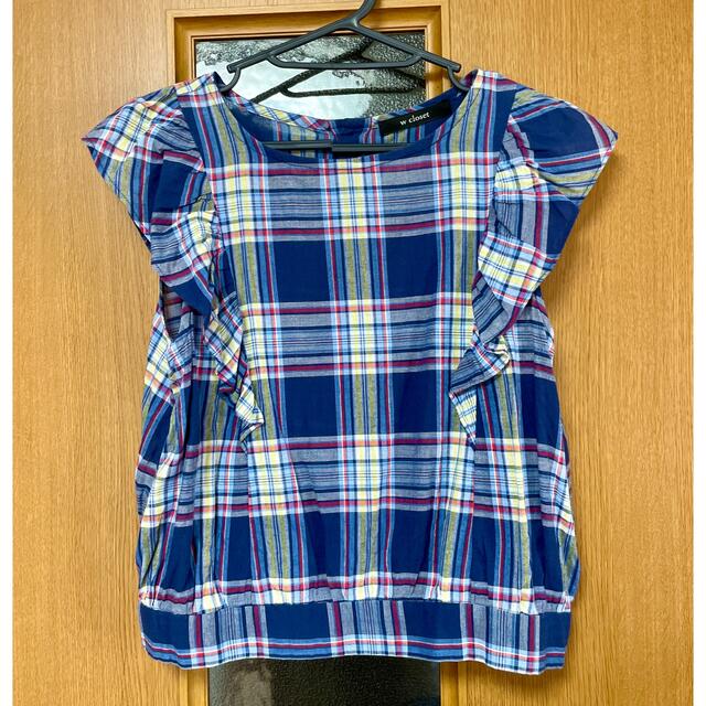 w closet(ダブルクローゼット)のw closet チェックブラウス レディースのトップス(シャツ/ブラウス(半袖/袖なし))の商品写真