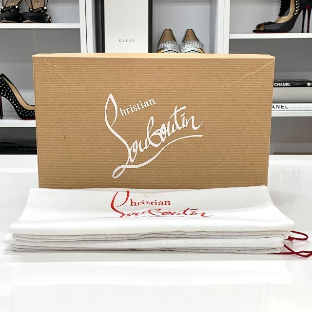 Christian Louboutin(クリスチャンルブタン)の4171 クリスチャンルブタン カタクロウ レザー ウェッジサンダル ブラック レディースの靴/シューズ(サンダル)の商品写真