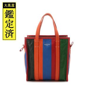 バレンシアガ(Balenciaga)のBALENCIAGA　バレンシアガ　バザールショッパー　レザー　マルチ【437】(ショルダーバッグ)