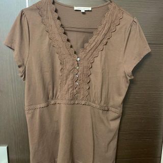 ローラアシュレイ(LAURA ASHLEY)のローラアシュレイ　トップス　L(カットソー(半袖/袖なし))