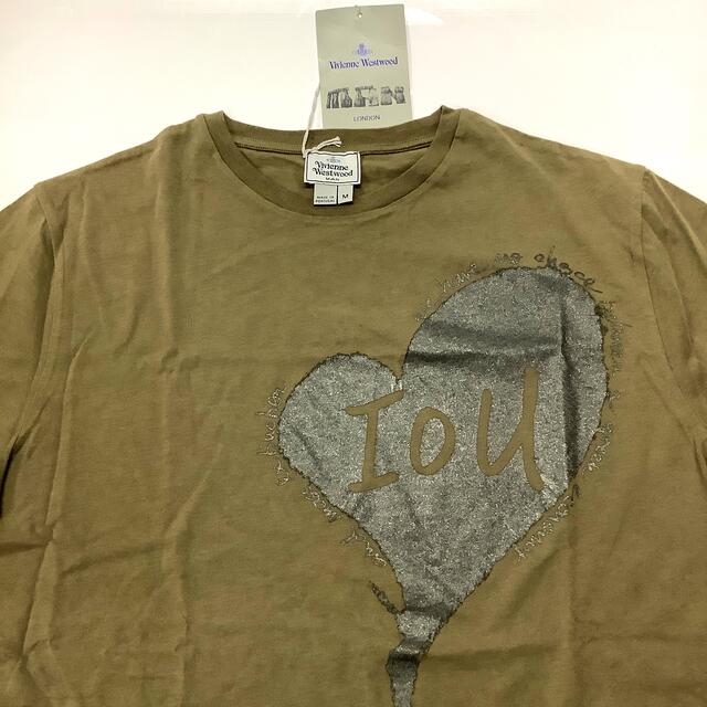 Vivienne Westwood(ヴィヴィアンウエストウッド)の【未使用】ヴィヴィアンウエストウッド　Tシャツ　カーキ　r167 メンズのトップス(Tシャツ/カットソー(半袖/袖なし))の商品写真