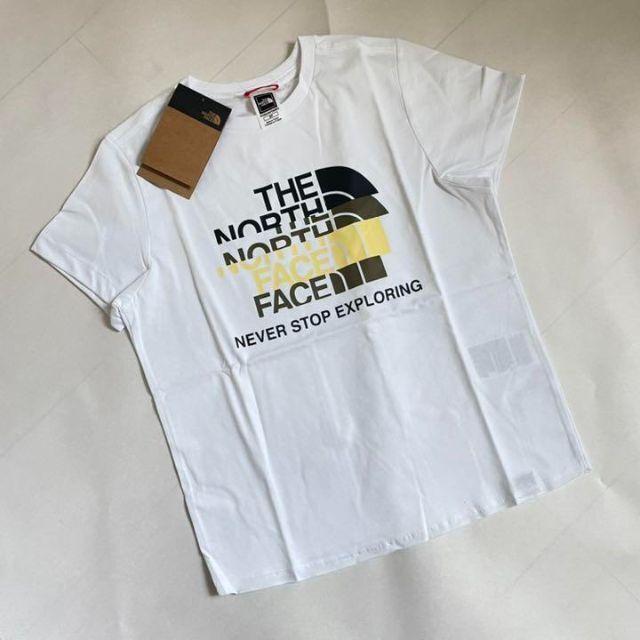 ノースフェイス　レディース　Tシャツ　ロゴ　ホワイト　Ｍ　新品