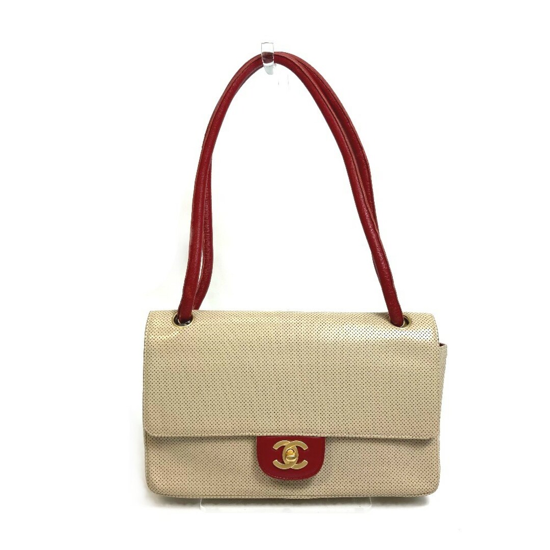メーカー直送】 CHANEL - レザー ショルダーバッグ バイカラー