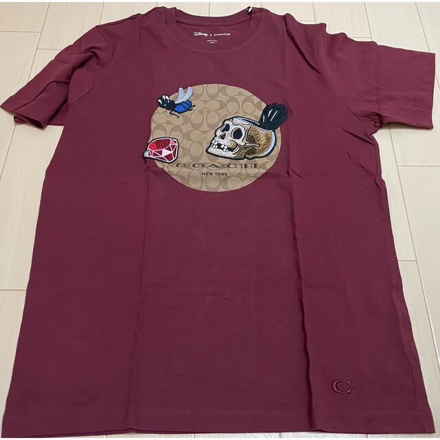 COACH コーチ　Disney　ディズニー　半袖　ワインレッド　Ｔシャツ