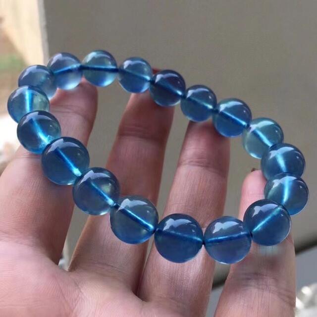 人気満点 ⭐︎【天然】アクアマリン 11.2mm ブレスレット ブレスレット