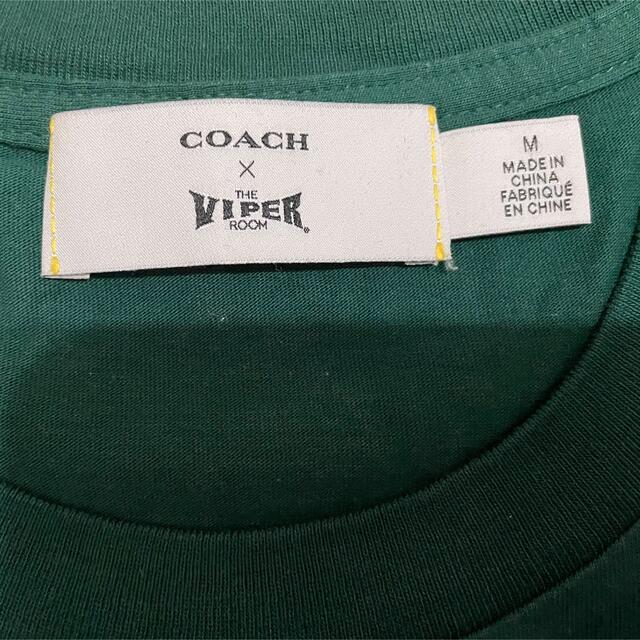 COACH コーチ The Viper Room コラボ 半袖 緑 Tシャツ COACH コーチ The Viper Room コラボ 半袖 緑 Tシャツ