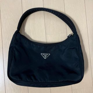 プラダ(PRADA)の【PRADA プラダ】ハンドバッグ　ミニバッグ　ナイロン　黒(ハンドバッグ)