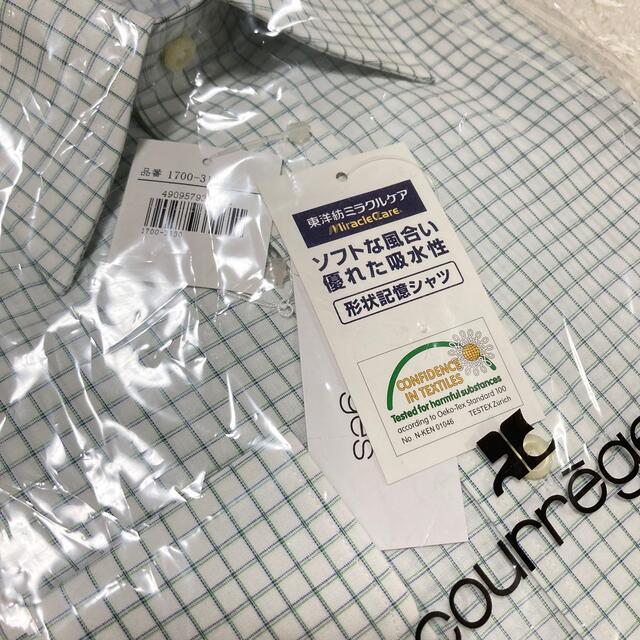 Courreges(クレージュ)の新品 クレージュ COURREGES シャツ ビジネス 長袖 総柄 39-78 メンズのトップス(シャツ)の商品写真