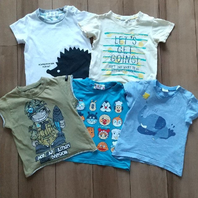 3can4on(サンカンシオン)のTシャツ5枚セット　サイズ90 キッズ/ベビー/マタニティのキッズ服男の子用(90cm~)(Tシャツ/カットソー)の商品写真