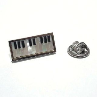 【ラペルピン★ピンズ】鍵盤　ピアノ　キーボード　音楽　pin-0811(その他)