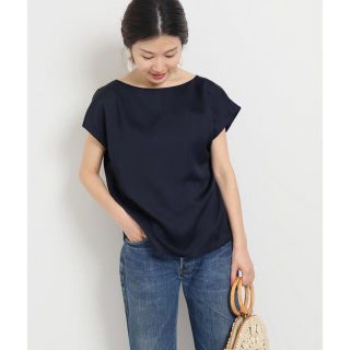 イエナ(IENA)のほぼ新品♡IENA とろみボートネックブラウスプルオーバー(シャツ/ブラウス(半袖/袖なし))