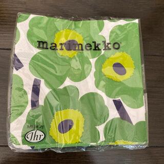 マリメッコ(marimekko)の【新品未使用・送料込み】marimekko ペーパーナプキン 小  グリーン(テーブル用品)