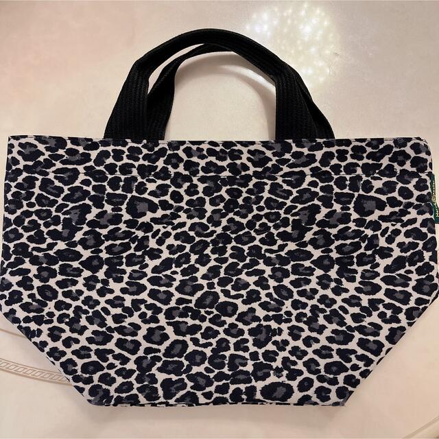 美品♡エルベシャプリエ パンサーブラン 1027F ヒョウ柄 舟型トートバッグ-