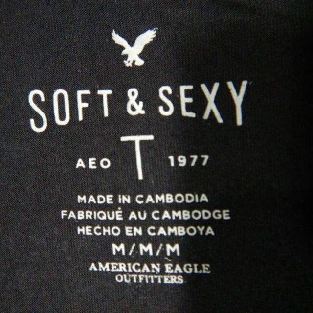 American Eagle(アメリカンイーグル)の7519　アメリカン　イーグル　半袖　ナンバリング　デザイン　tシャツ　人気 レディースのトップス(Tシャツ(半袖/袖なし))の商品写真