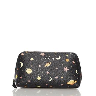 COACH コーチ ポーチ ブラック 黒 スター 星　宇宙