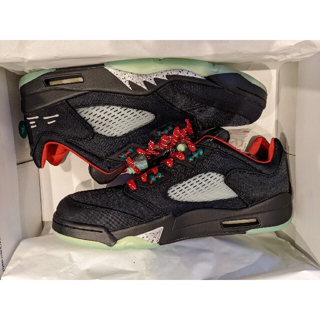NIKE(ナイキ)の【新品】CLOT × Nike Air Jordan 5 Low Jade 5 メンズの靴/シューズ(スニーカー)の商品写真