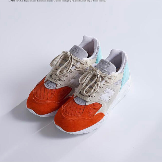 靴/シューズKITH × New Balance 990V2 "Cyclades"