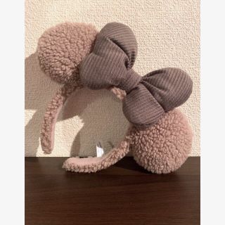 ディズニー(Disney)のディズニーカチューシャ もこもこ ブラウン (最終値下げ)(カチューシャ)