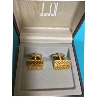 ダンヒル(Dunhill)のダンヒル カフリンクス ゴールド  ケース付き 中古 (カフリンクス)